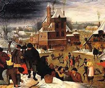 "Townsfolk in Winter", by Pieter the Elde Brueghel